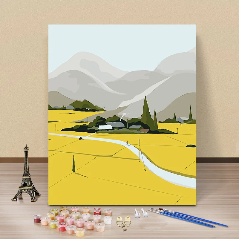 Amazon Hotsale Digital Paintings Cheap DIY Handmade Acrylic painting Tabletop Decorations Canvas Paintings by Number