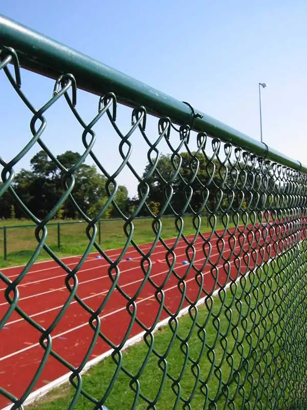 Chain Link Fence with diamond hole size wire mesh