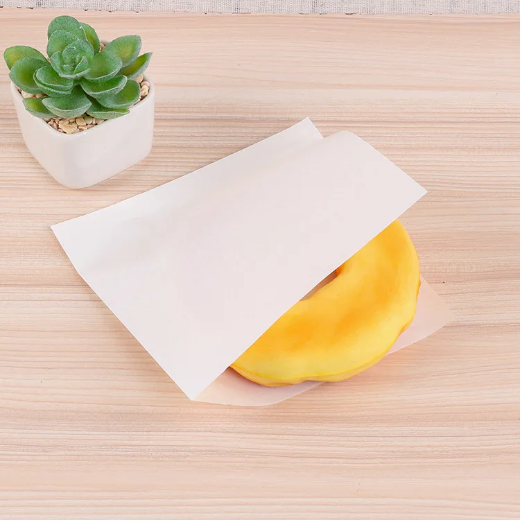 Low minimum order quantity disposable hamburger, French fries, bread, food, kraft paper bag