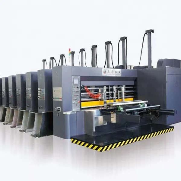 
Semi-automatic Printer Rotary Die cutter carton box making machine / Chain feeder Printing Rotary Die cutting machine 