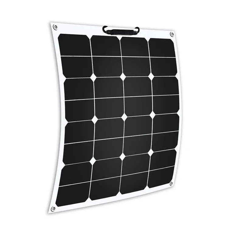 Лидер продаж легкие солнечные панели с тонкой пленкой 50 Вт Sunpower Полугибкие солнечных батарей для автомобиля
