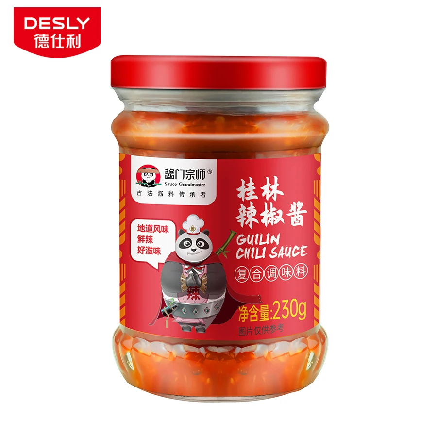 Wholesale Chili Sauce with Factory Price 230 g Bottle Sauce Grandmaster  Guilin Chilli Sauce