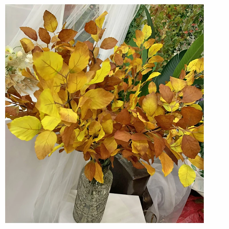 Artificial Fagus longipetiolata leaves