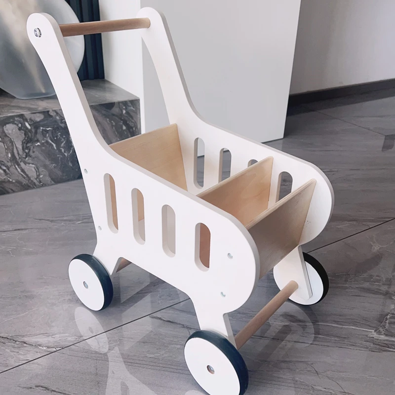 Wholesale Baby Learning Walker Push Cart Toy Wooden Kids Shipping Cart