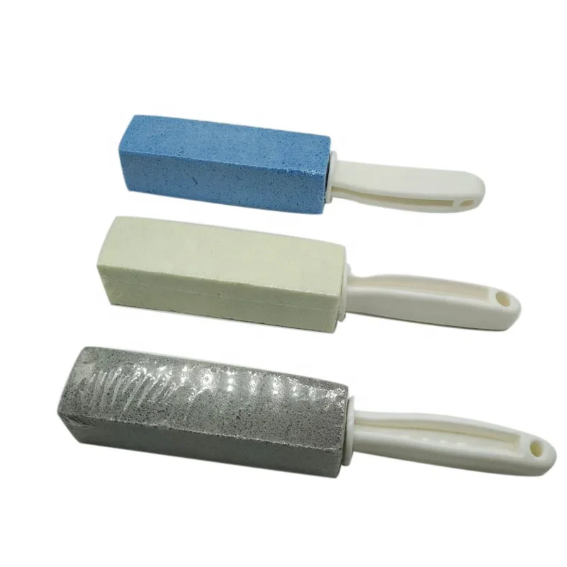 Glass Pumice Stone Cleaning Toilet Water Rings Pumice Stone Plastic Brush