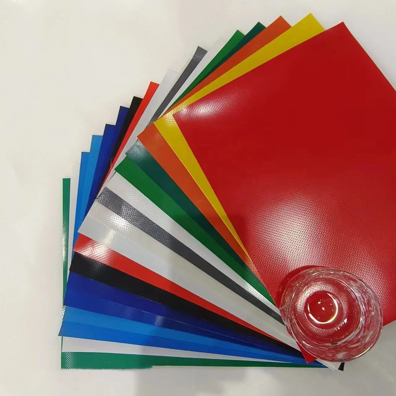 Professional membrane material architectural fabric colorful PVC/PVDF / for tensile structures permanent structures membrane