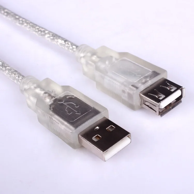 
6FT USB2.0 AM TO AF extention cable transparent 