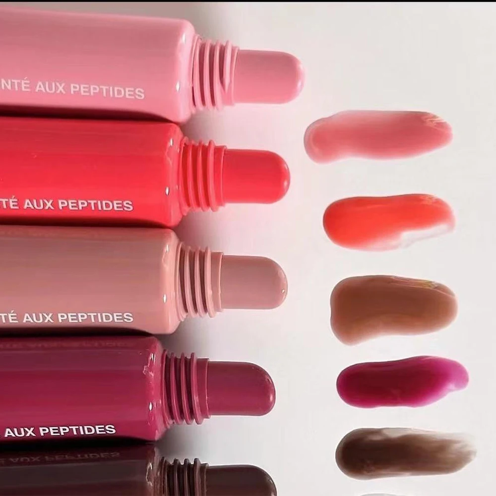Custom Brand Long-Lasting Lip Scrub Lip Tint Makeup Vegan Herbal Ingredient Lip Gloss with Mineral Gel Gross Feature