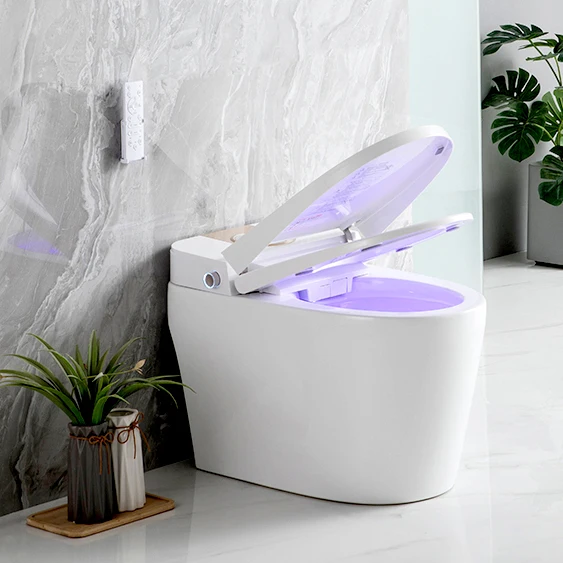 Высококачественный роскошный современный золотой электронный Туалет Empolo 110 В автоматическое открытие умный туалетный инструмент для ванной комнаты туалет дома