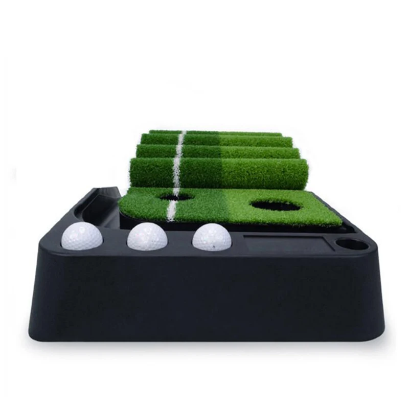 3/3.5m Indoor Golf Putter Trainer Set Golf Practice Putting Golf Mat Green Fairway   Trainer With Baffle Training Aids