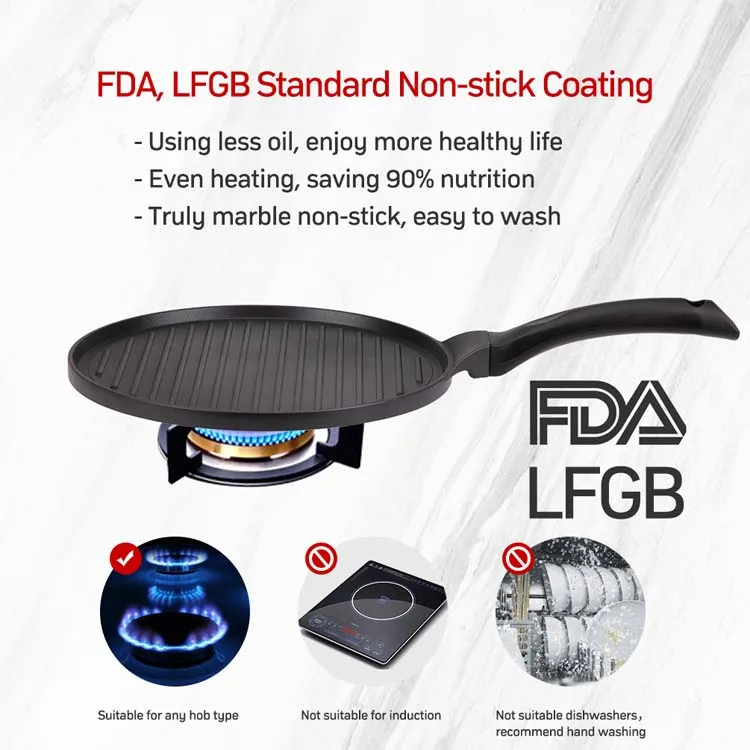 Hot Sale Aluminum Multifunctional BBQ Non-stick Grill Pan