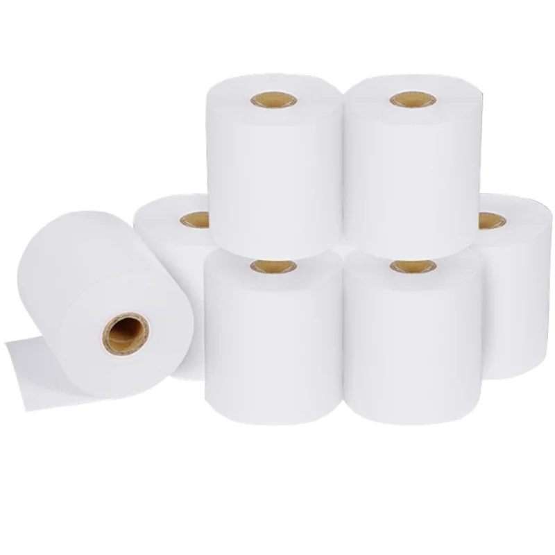 ATM/POS machine use 57mm thermal paper roll 70g black image 57*40mm cash register paper roll