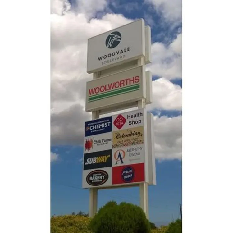 Manufacturer Price illuminated 3d Direction Led Signage Totem Signs Large Advertising Outdoor Monument Pylon Sign For Hotel