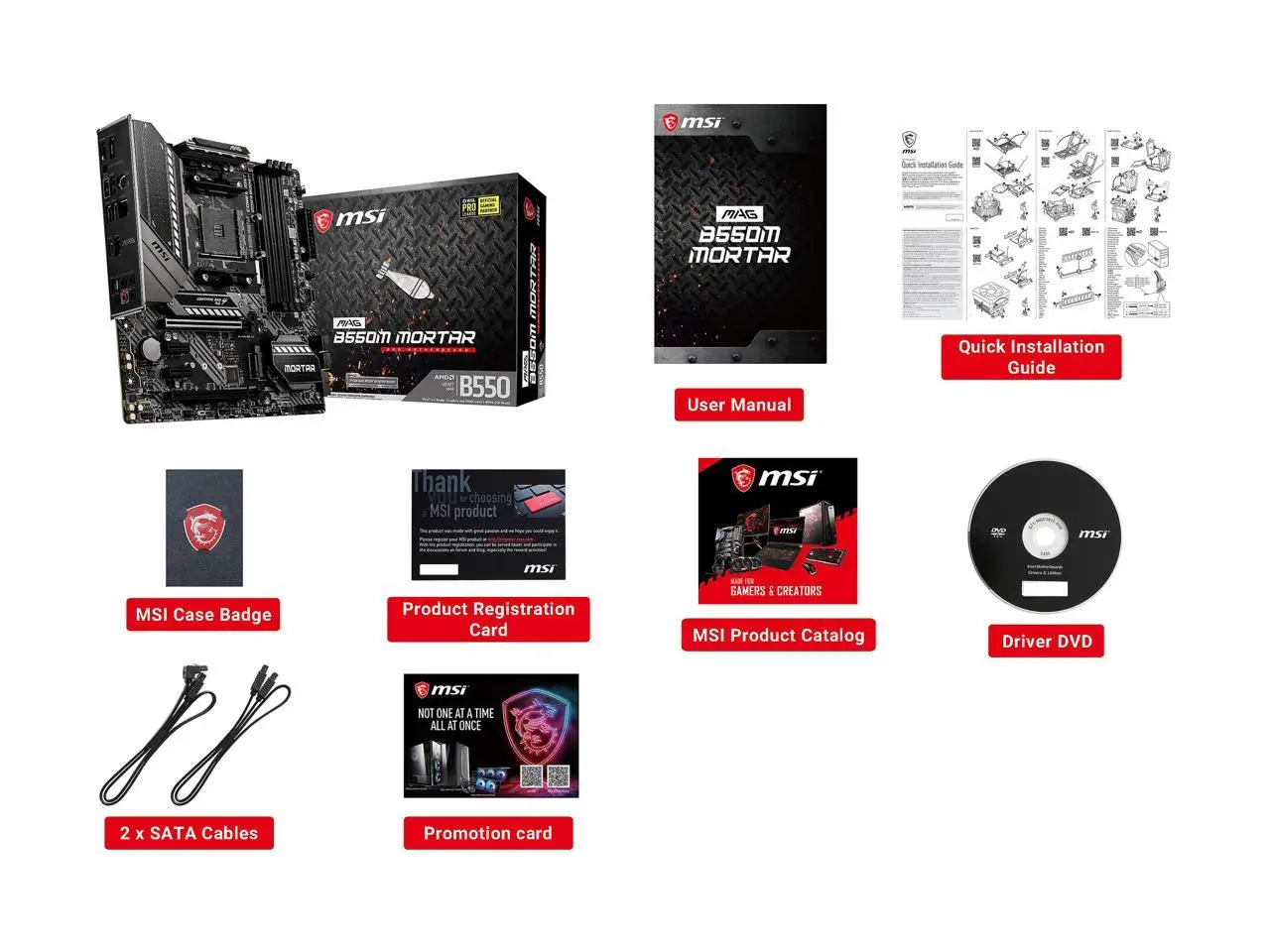  MSI B550M раствор AM4 AMD B550 SATA 6 ГБ/сек. mикро ATX Материнская плата RYZEN3 3900X 3700X 3600 и RYZEN4 4750