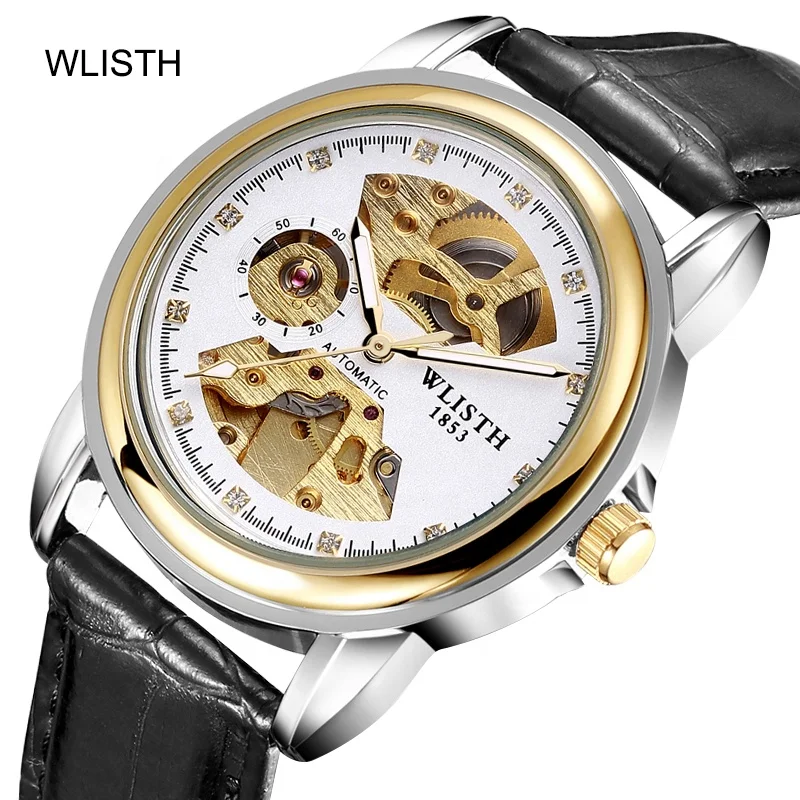 Get samples for free low price stainless  steel chain  men mechanical watch fashion lady wristwatch