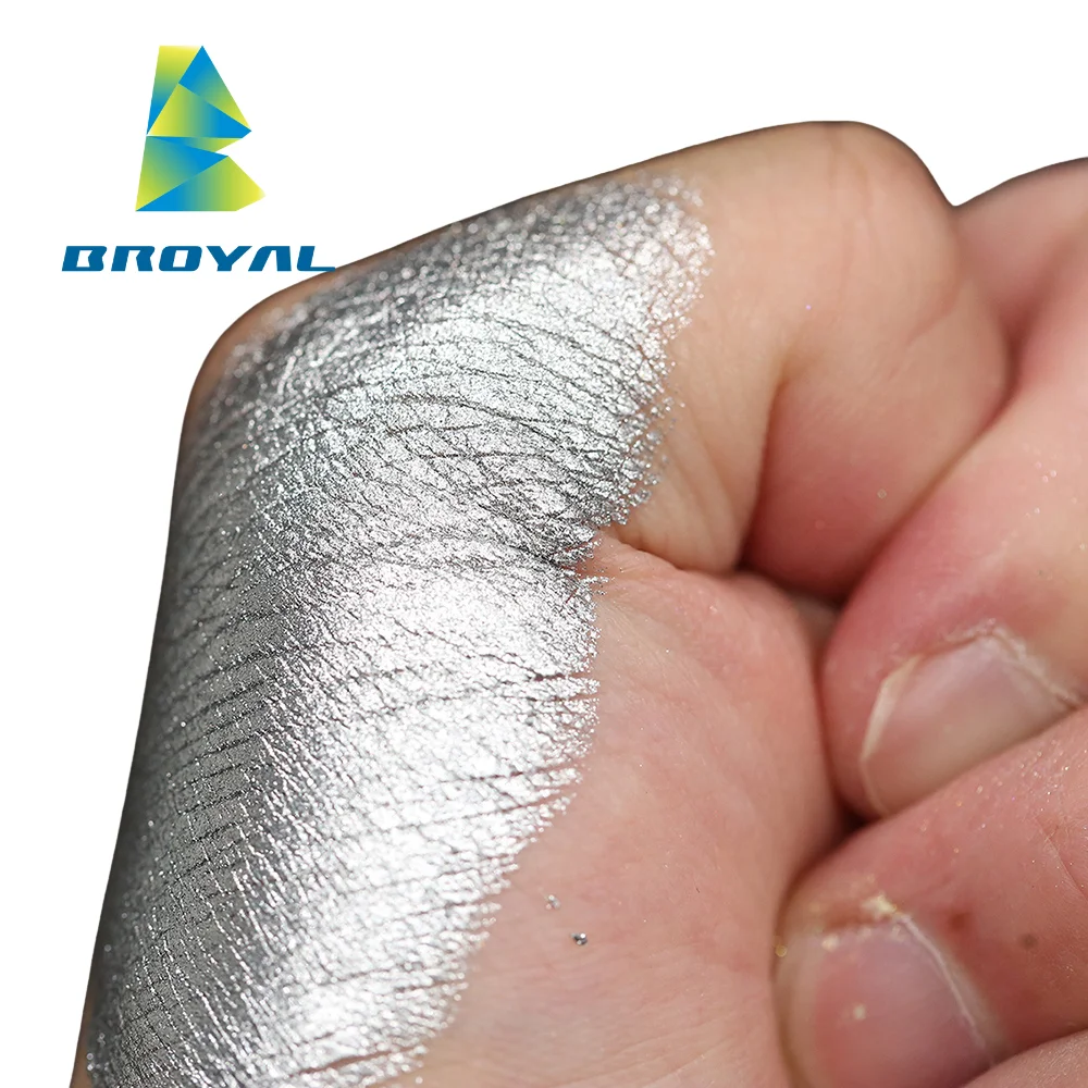 Broyal Aurora Multi Chrome Pigment Automotive Silver White Pearl Luster Pigment for Auto Paint