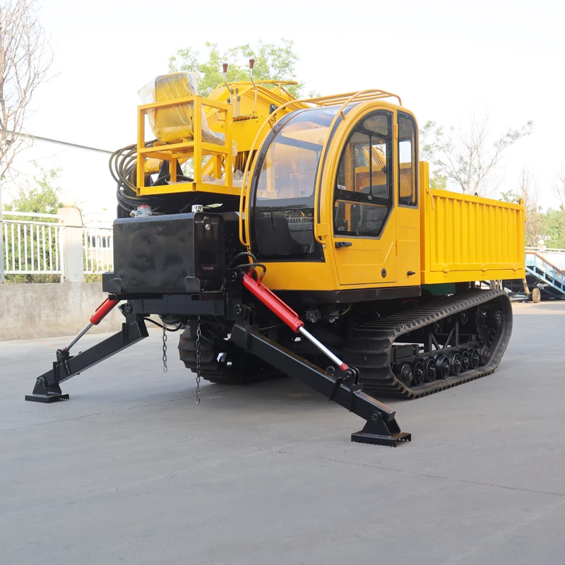 China Construction mobile crawler crane 6 tons 5 tons dump truck mounted excavator with chipper