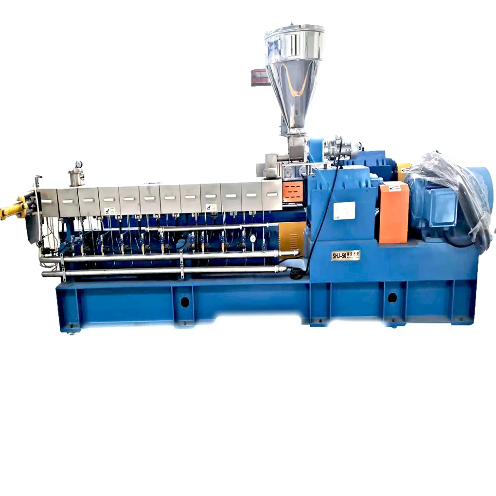 Biodegradable Starch Granules Making Machine Twin Screw Plastic  Extruder Extrusion Line