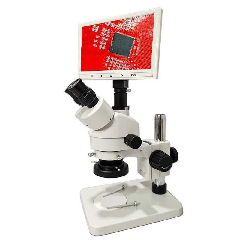 industrial video microscope/microscope stereo/Trinocular Zoom Stereo Microscope