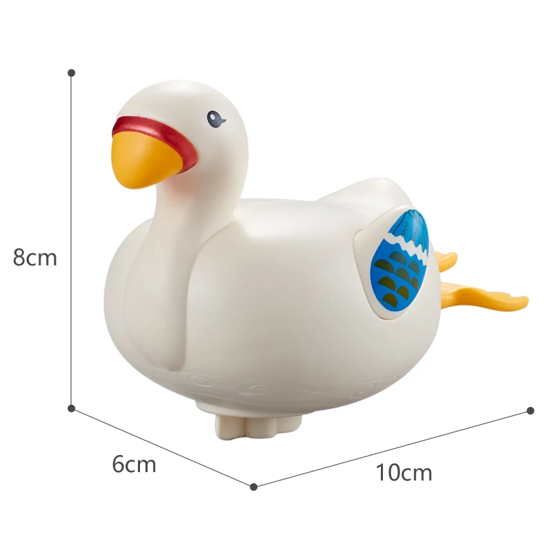 XST For Toddlers Wind-up Swan Tub Swimming Bathroom Animal Plastic  Baby Wind up Bath Toys