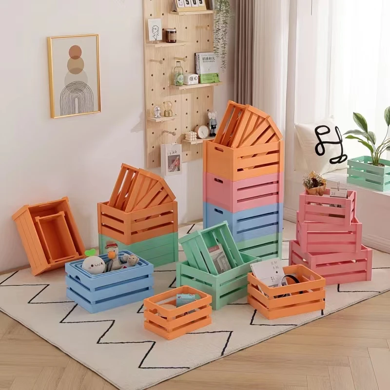 Top selling wholesale decorative storage wooden crate box small farmhouse wood box wooden crate for fruit food