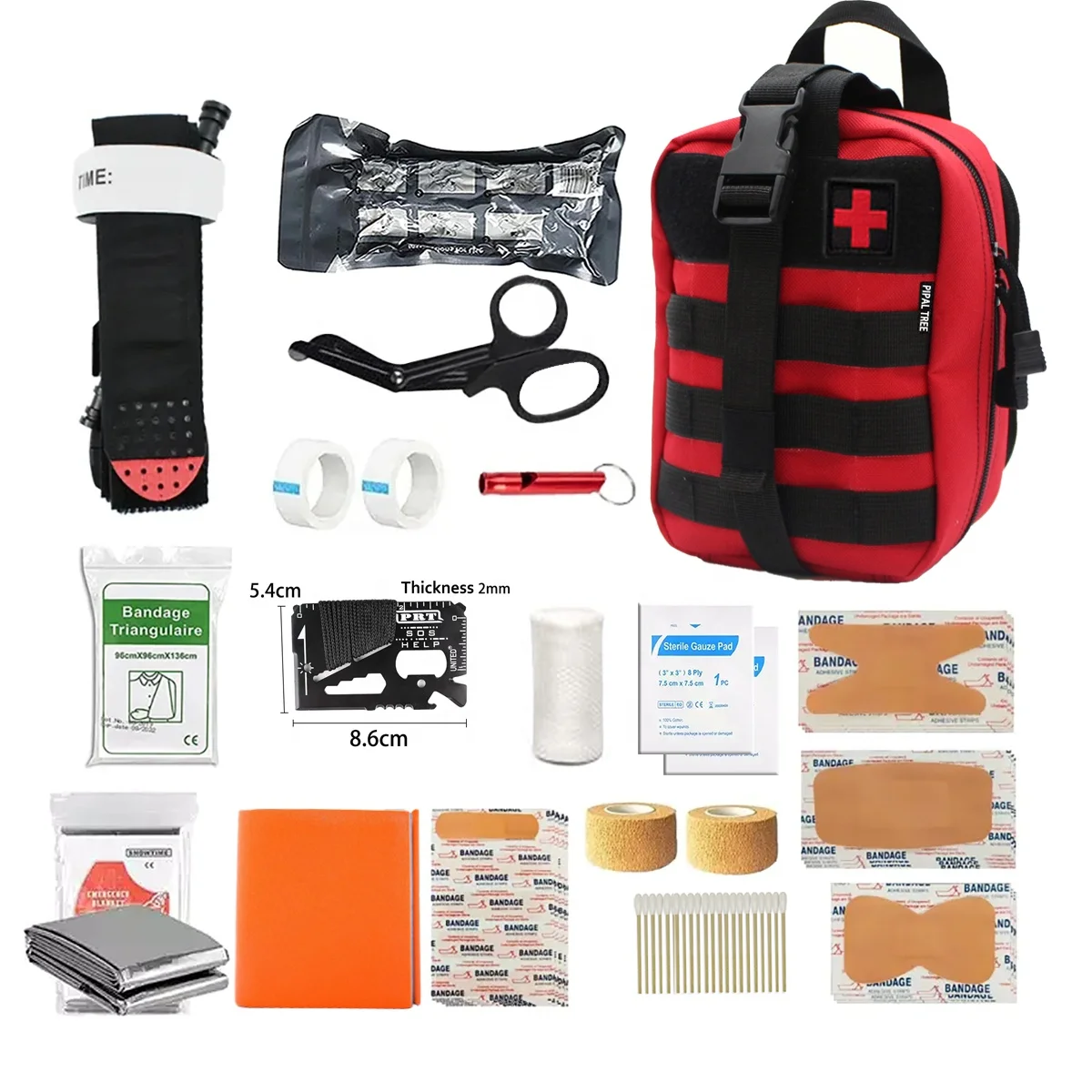 Molle IFAK Pouch Emergency Survival Bag Trauma Kit Tactical First Aid Kit