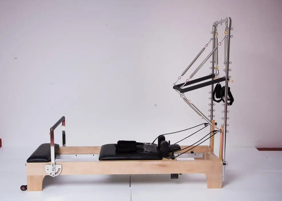 Коммерческий белый кленовый Пилатес реформер с полутрапециевидным сертификатом се