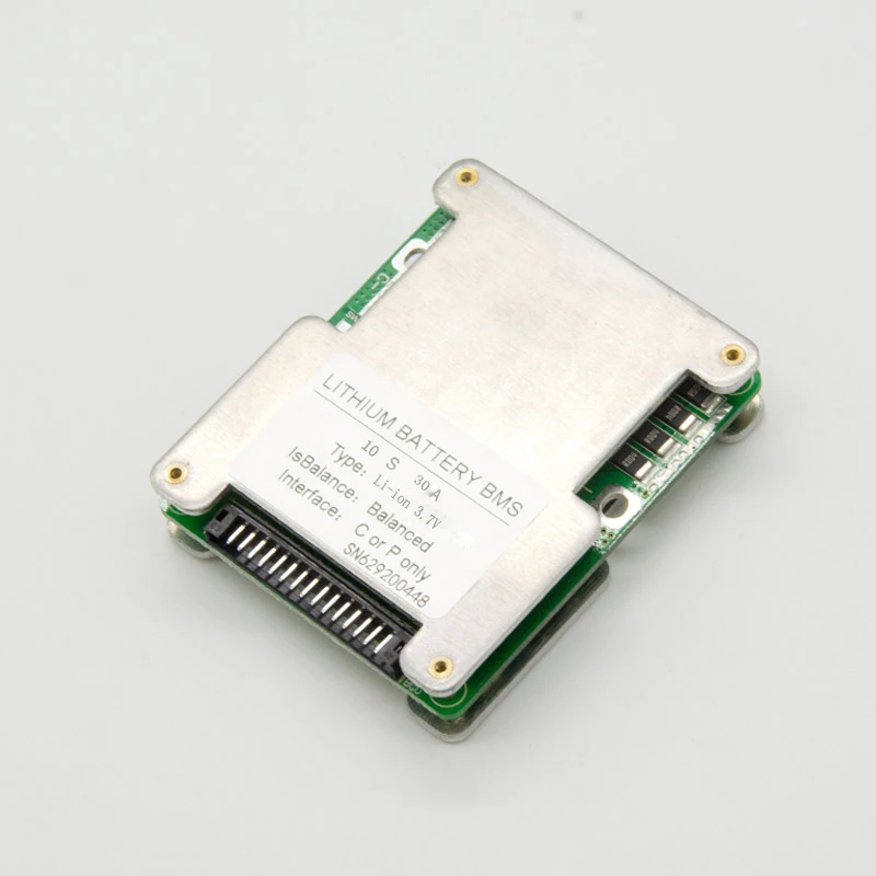 Высококачественный 10S 30A 36V BMS для литий-ионного аккумулятора с балансировкой электронного
