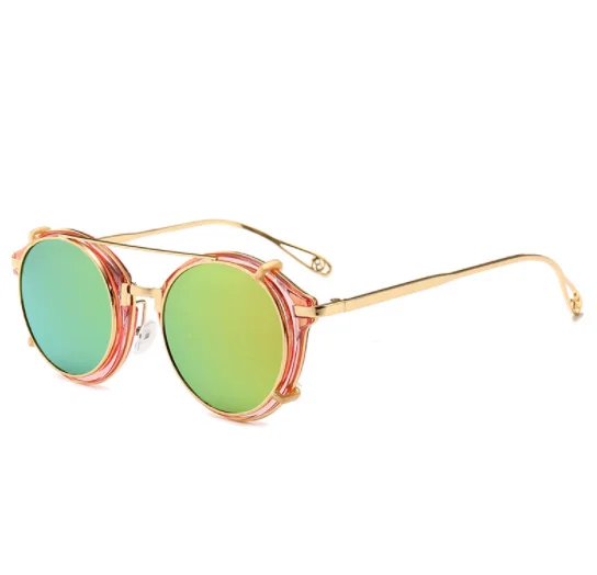 Royal Girl Sunglasses Women Arrow Leg Classic Retro Round Shades Male Vintage Brand customized