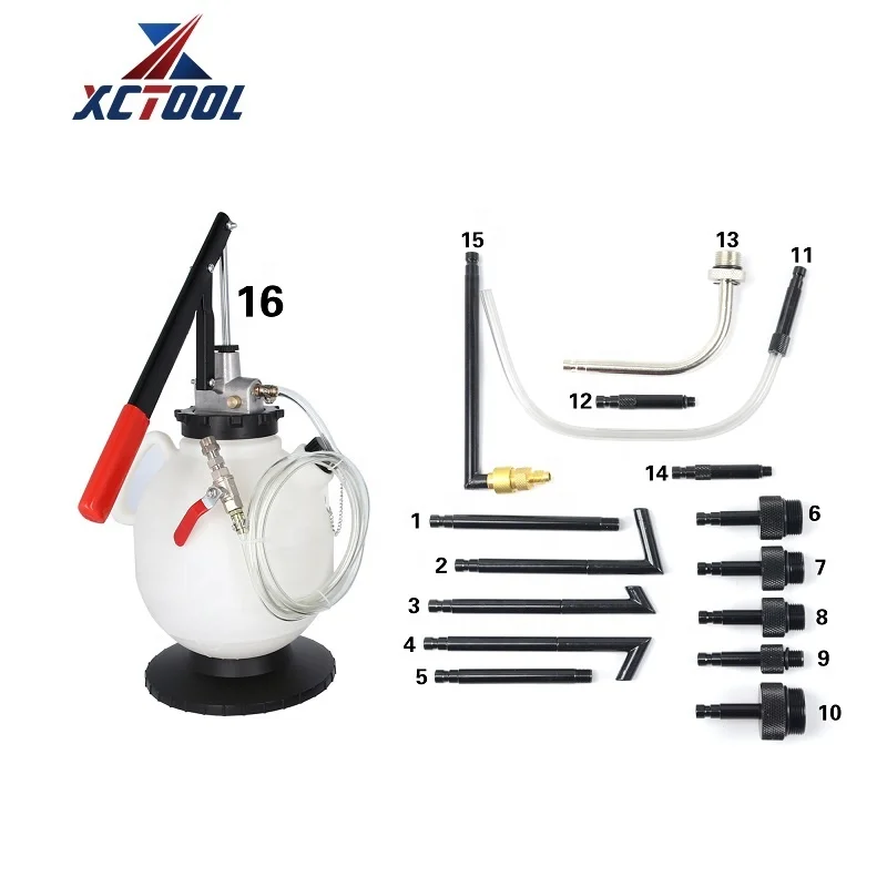 XCTOOL 7.5L Transmission Gearbox Oil Filler Filling System Hand Pump Adapter Change Tool Set Oil Filler Change Universal