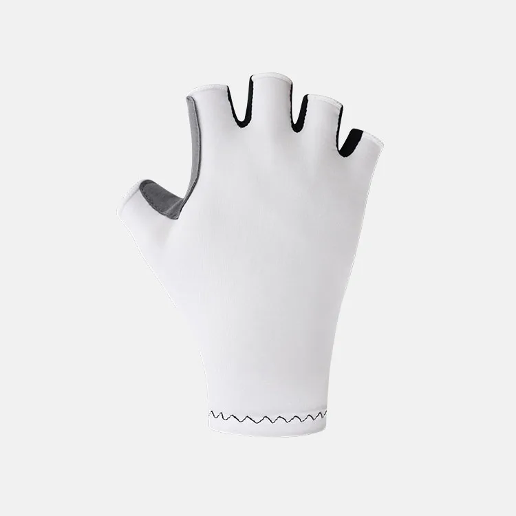 High quality black cycling gloves custom sublimation printing color and pattern half finger cycling gloves manufacturer