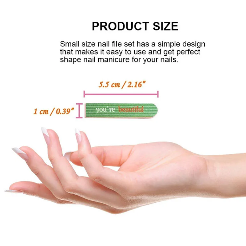 Wholesale customized hat box mini nail file emery boards matchbook display colorful printed sponge file