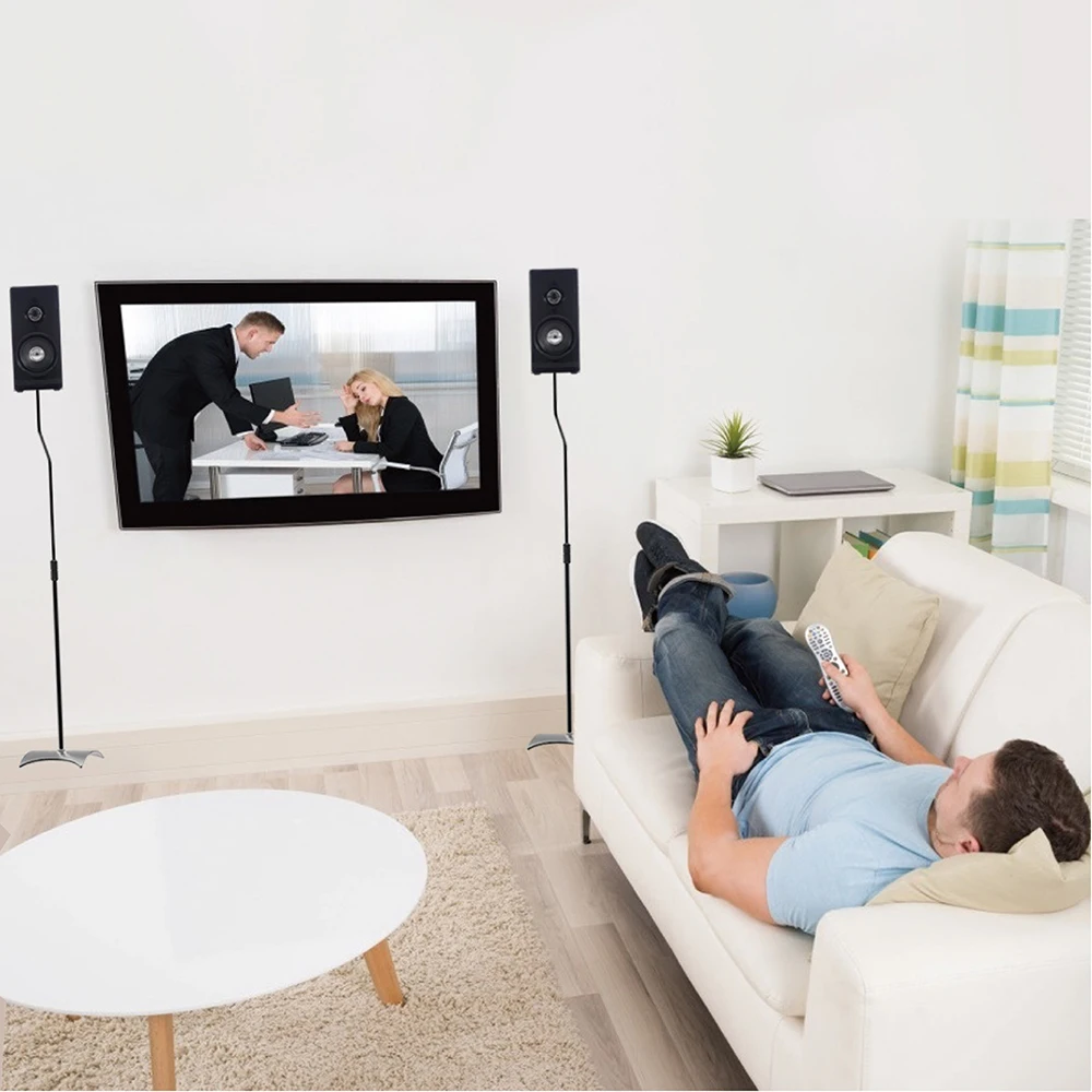 CHARMOUNT Professional supply metal heavy duty height adjustable speaker stand floor