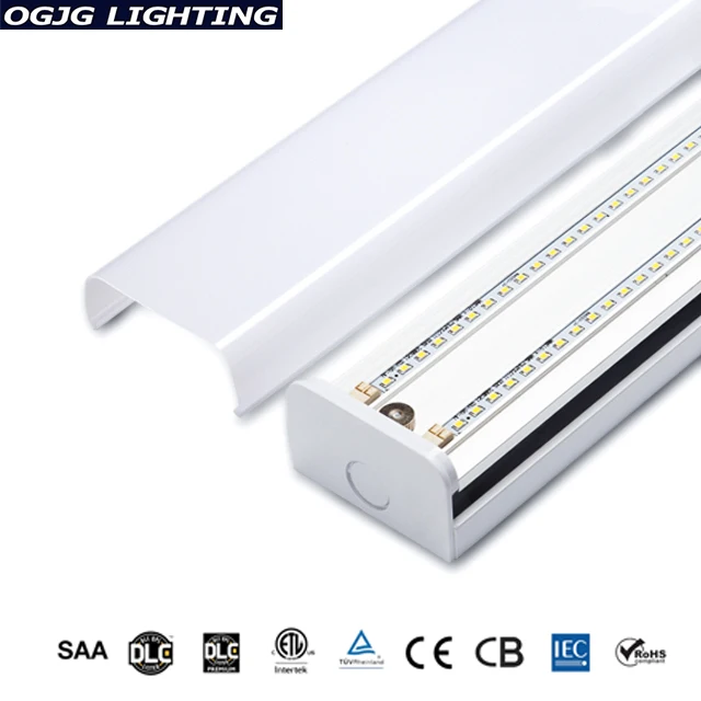 Factory surface mounted wrap ceiling fixture 2ft 3ft 4ft Energy Saving motion sensor led strip Fluorescent tube light