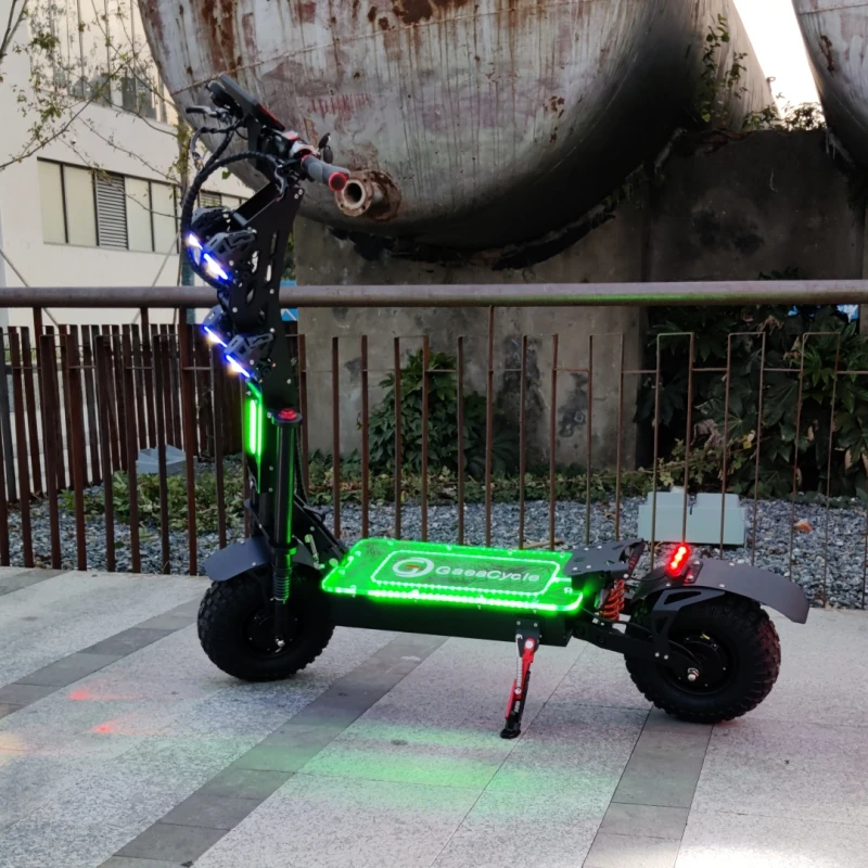 Gaea S9 E-scooter 14 Inch Off Road Fat Tires 72v 45ah 8000w Dual Motor 100km/h Foldable Electric Scooter