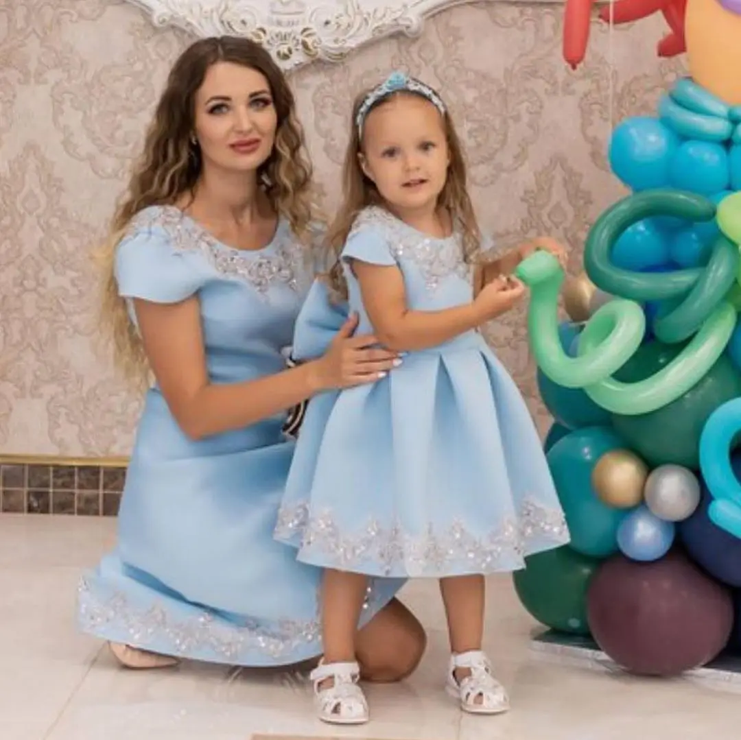 
wholesale new arrivals cotton family mother and daughter matching dresses mommy and me maxi dresses for party and birthday 
