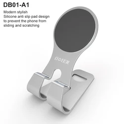 New desk cell phone holder 3mm aluminum metal desktop magsaf wireless charger Magnetic phone stand holder for MagSafe Charger