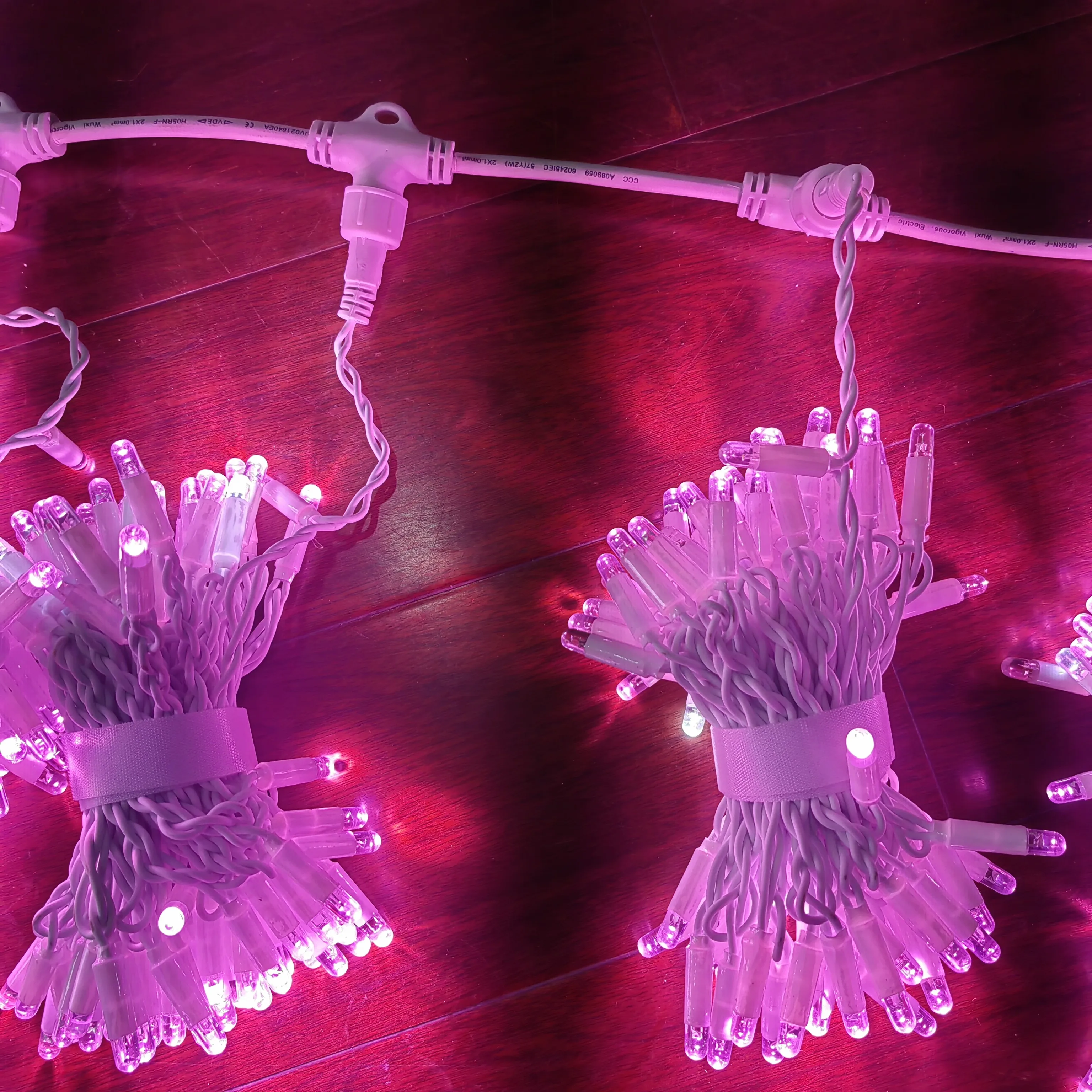 waterproof Christmas fairy lights decorative for house hanging outdoor led string curtain light