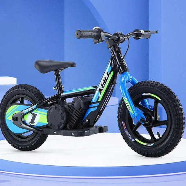OEM ODM Nice Quality 80W 2 Wheels Fat Tire 12 Inch 16 Inch Electric Kids Bike Motorcycle Children