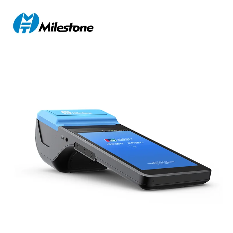 MHT-M2 All in one Android 11 5.5 inch Handheld Mobile Pos Terminal Machine 4G NFC Card Mobile Pos System