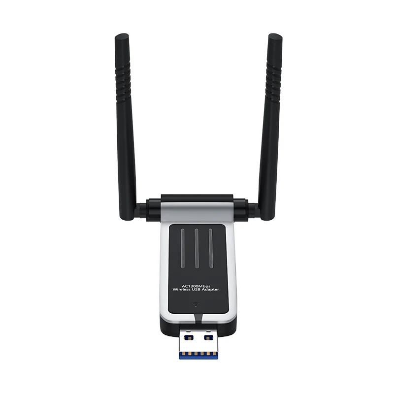 EOM/EDM Hot Selling USB 3.0 1300M Usb Wifi Adapter Wireless Network Adapter 1300 Mbps 500 Meters 5ghz 802.11ac 2.4 / 5 Ghz Wifi