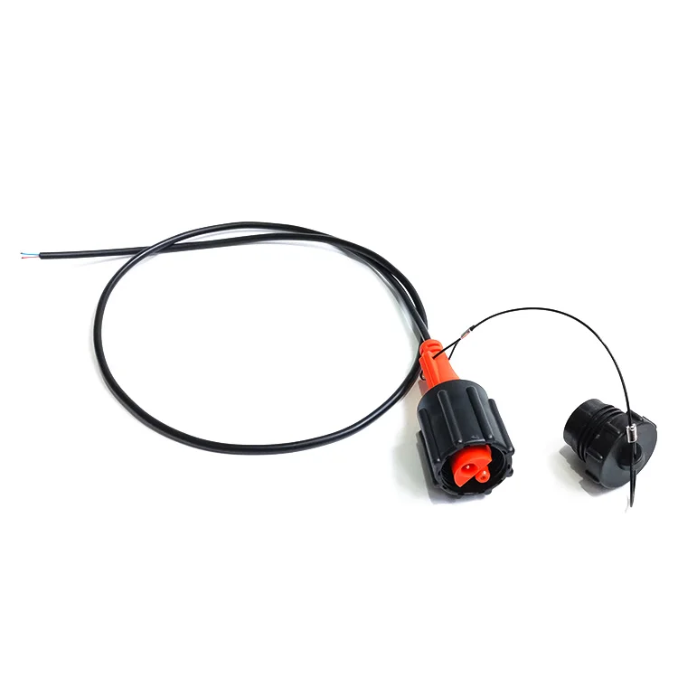 China factory price KCK Screw Fit Male Connector with leader in cable 1 meter geophone 408 connector