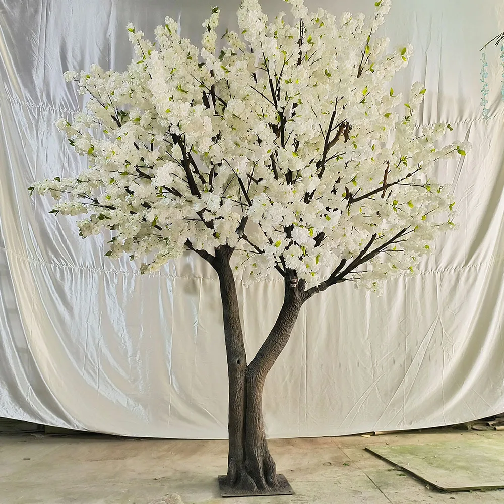 Handmade Realistic Fiberglass Artificial Trees Japanese Artificial Cherry Blossom Tree For Event And Interior Decoration