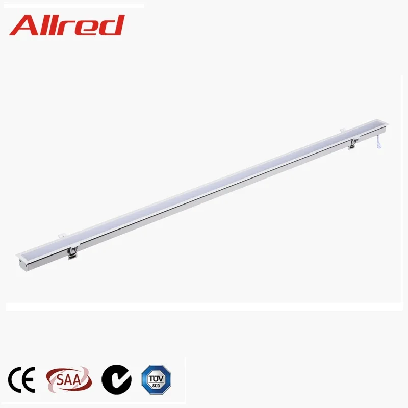 Office Lighting Recessed Mounting Lamp LED Linear Ceiling Tube Light