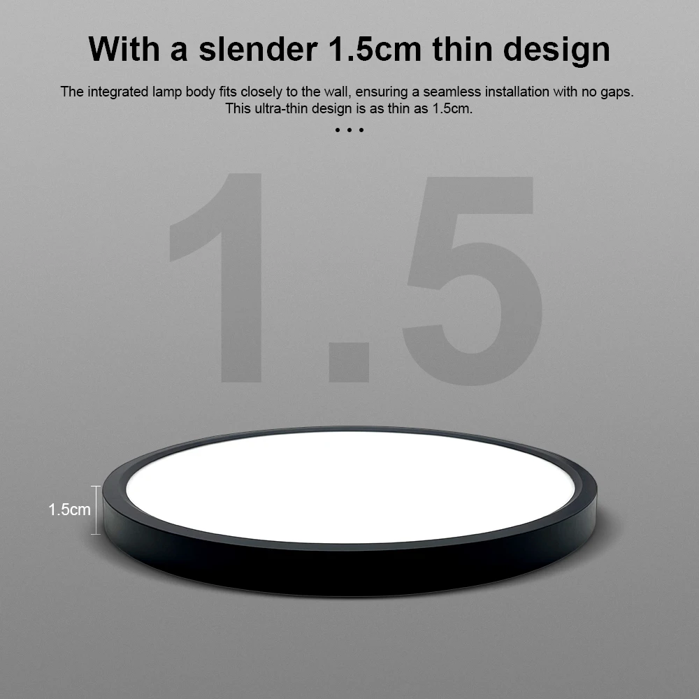 Frameless Design Wholesale Hot Sale Dimmable Surface Mounted Ceiling Lamp Back Lit Led Panel Light Round