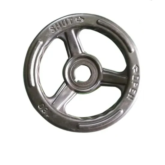 custom solid cast iron valve handwheel