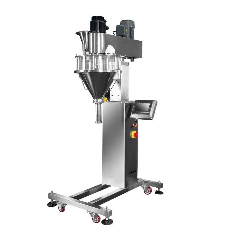 Powder filling 5-500g flour milk coffee seasoning protein chocolate powder Semi-automatic screw conveyor auger filler