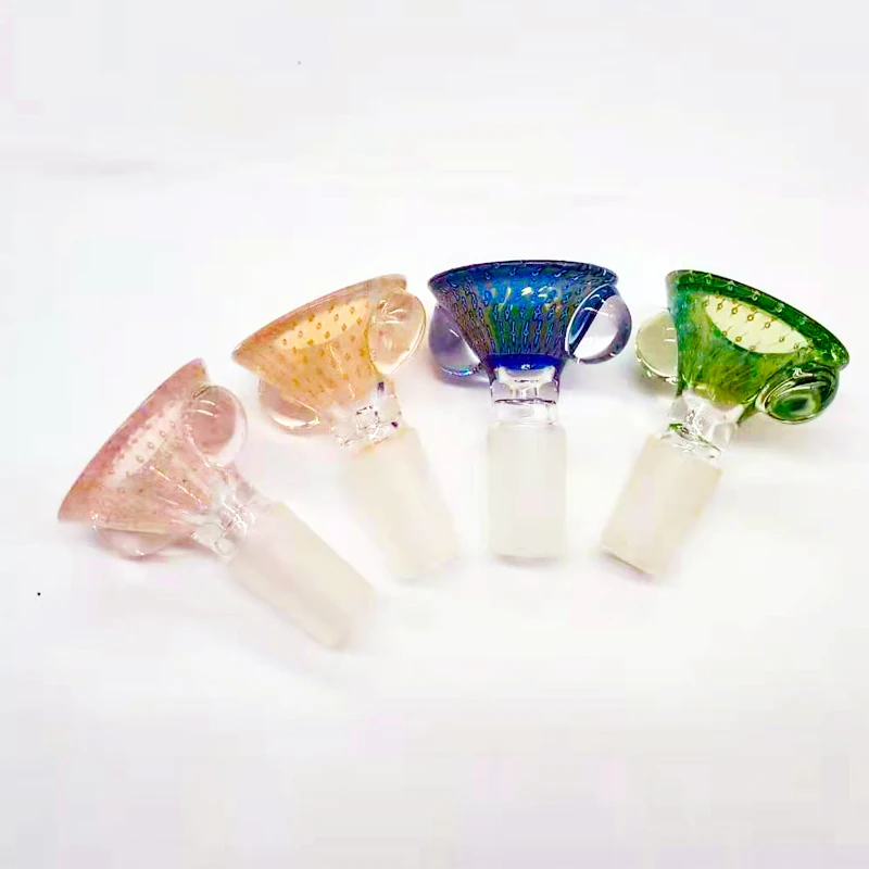 Two Marbles Silver Fumed High quality 6MM Thickness Pyrex Glass Bowls with Bubble