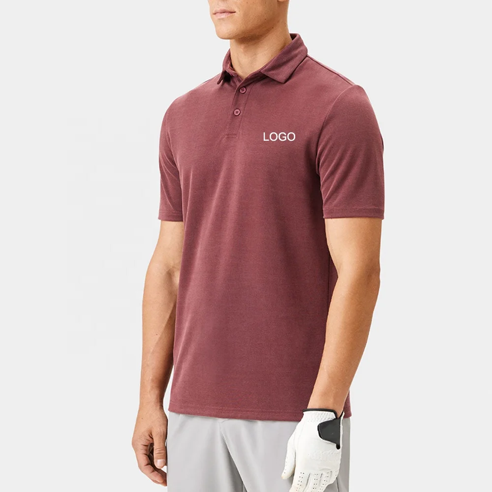 embroidery solid plain cotton polyester spandex quick drying Breathable sport golf corporate work Polo Shirt for men uniforms