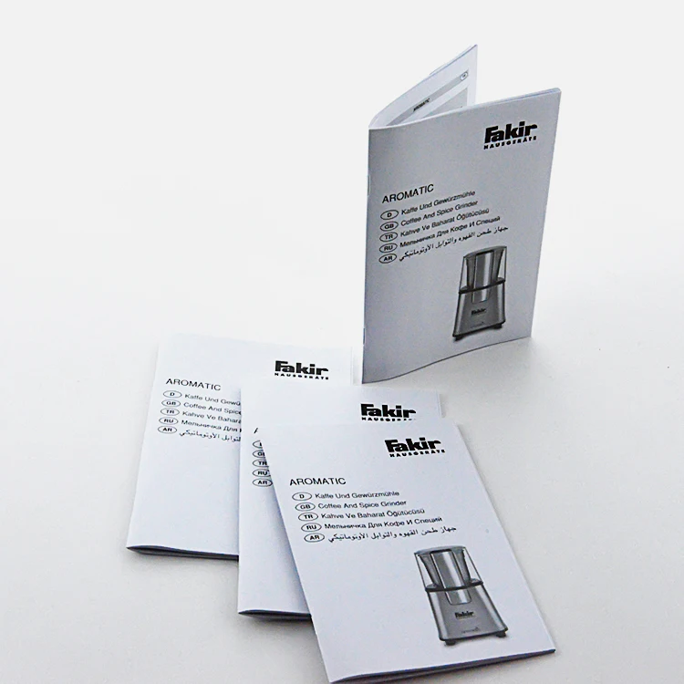 Factory Directly Custom Printing Booklet Product Instruction Manual